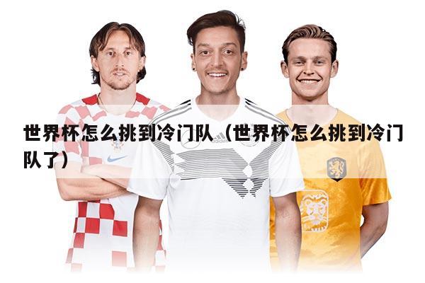 世界杯怎么挑到冷门队（世界杯怎么挑到冷门队了）