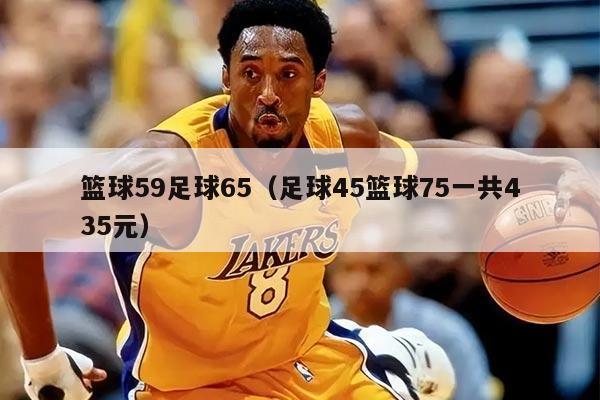 篮球59足球65（足球45篮球75一共435元）