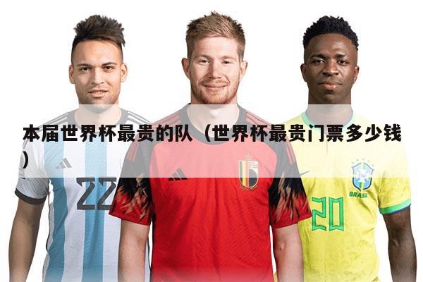 本届世界杯最贵的队（世界杯最贵门票多少钱）